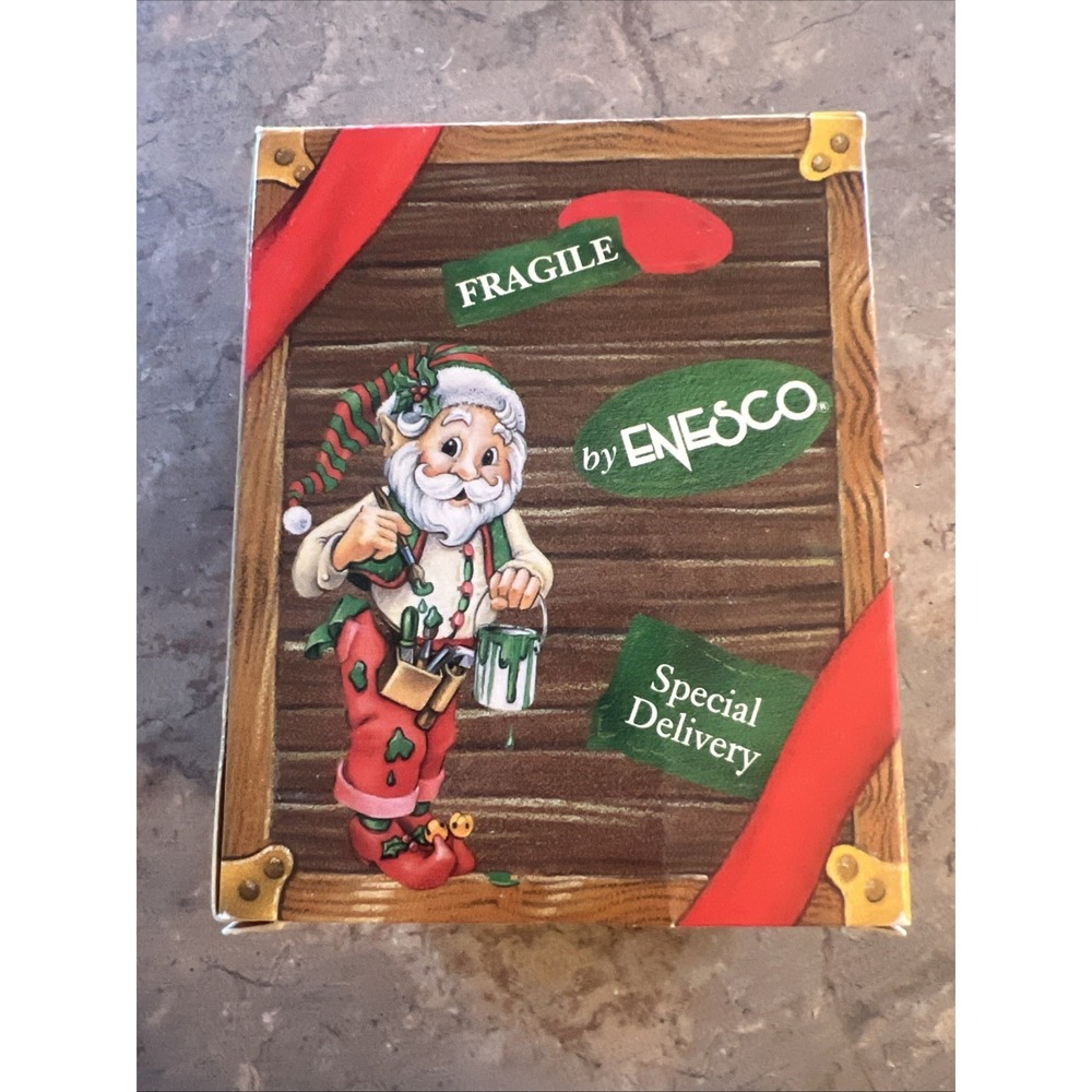 Vintage Enesco Treasury Riding High 1996 Christmas Ornament
